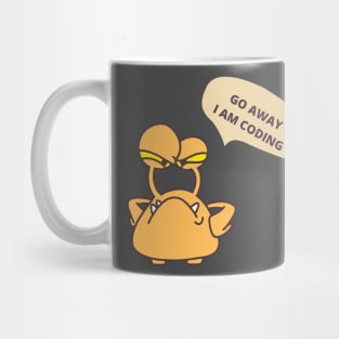 Developer Meme Gift For Software Developer Go Away I am Coding Mug